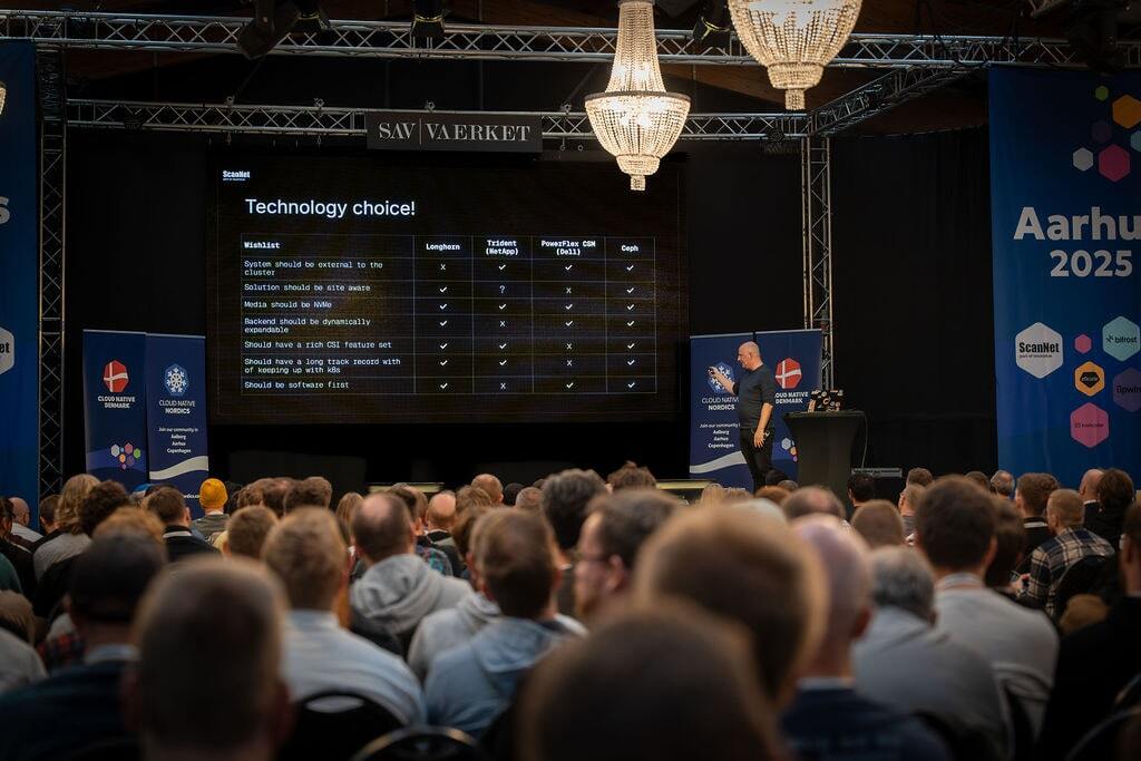 Michael Munk Lassen holdt oplæg om Multi-Site CSI til Kubernetes 